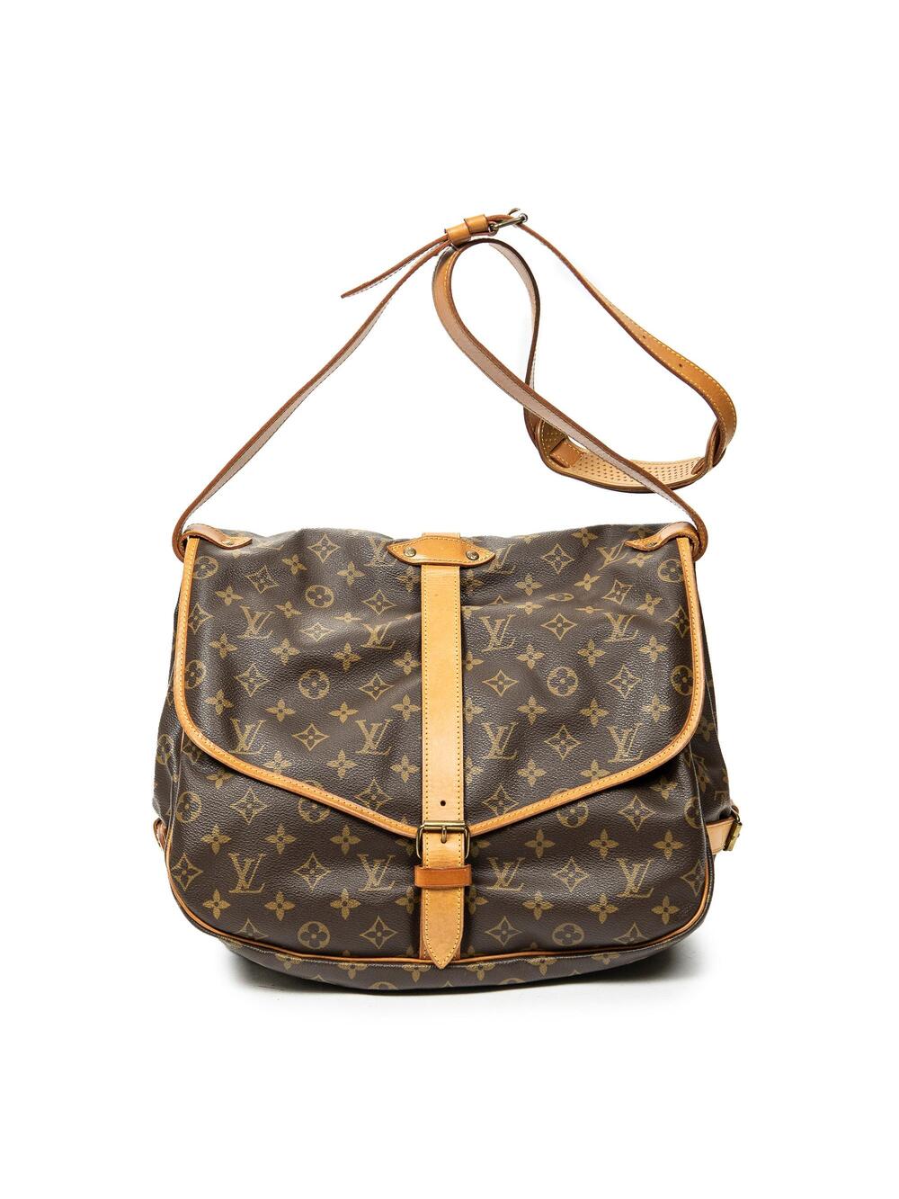 Louis Vuitton Saumur Handbag Canvas 35 #355522L85B